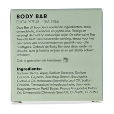 Shampoobars Body bar eucalyptus & tea tree 60.00 Gram