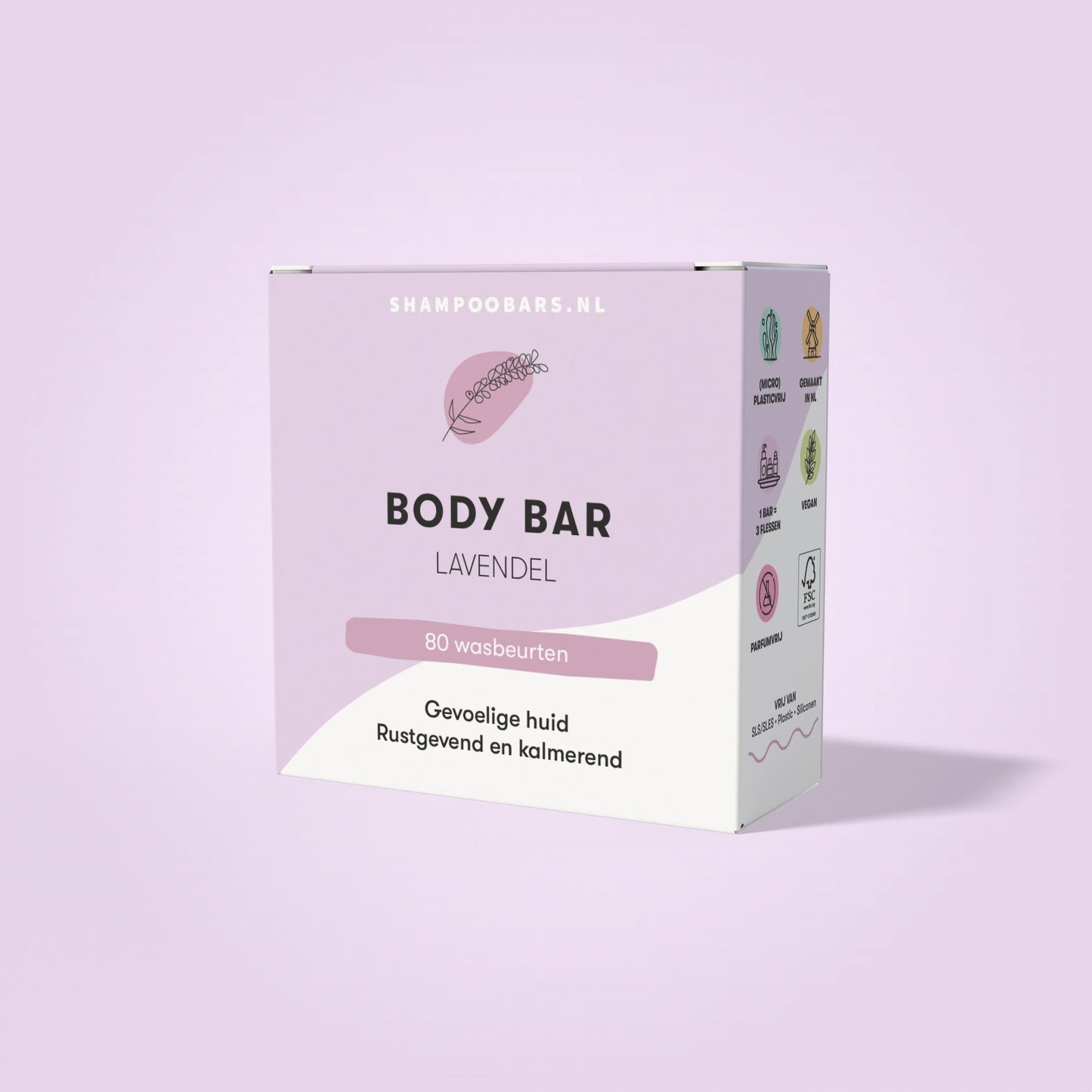 Shampoobars Body bar lavendel 60 Gram