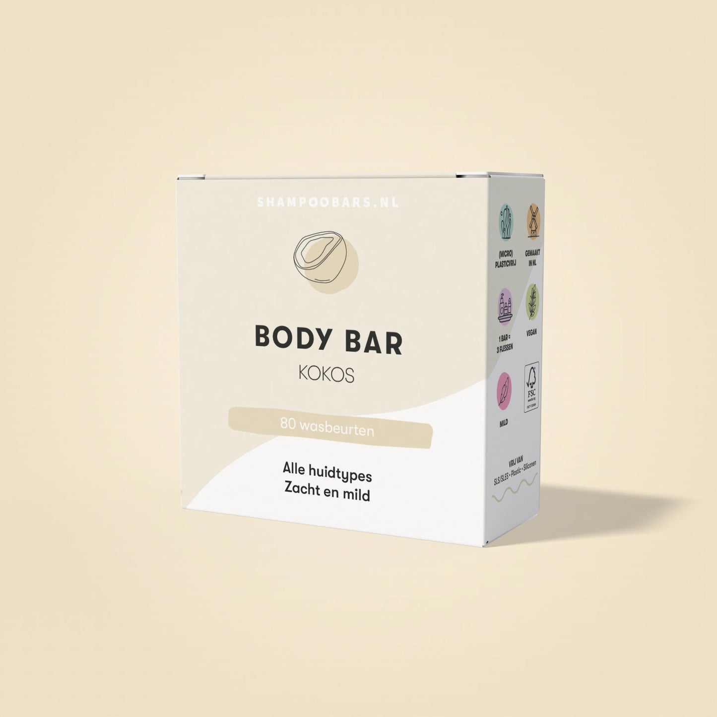 Shampoobars Body bar kokos 60 Gram