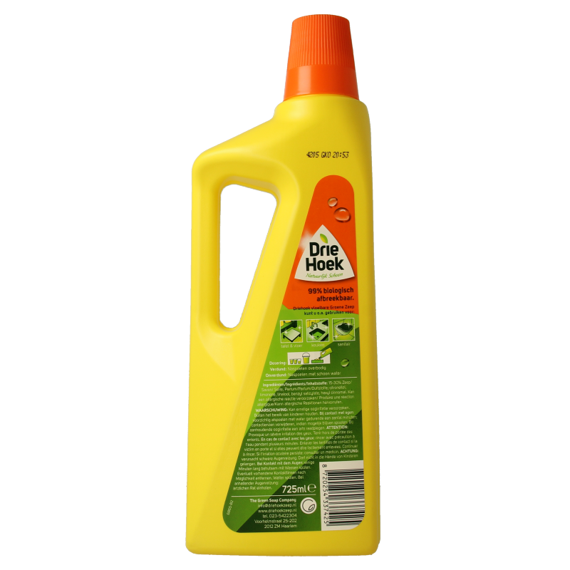 Driehoek Vloeibare groene zeep oranjebloesem 725 Milliliter