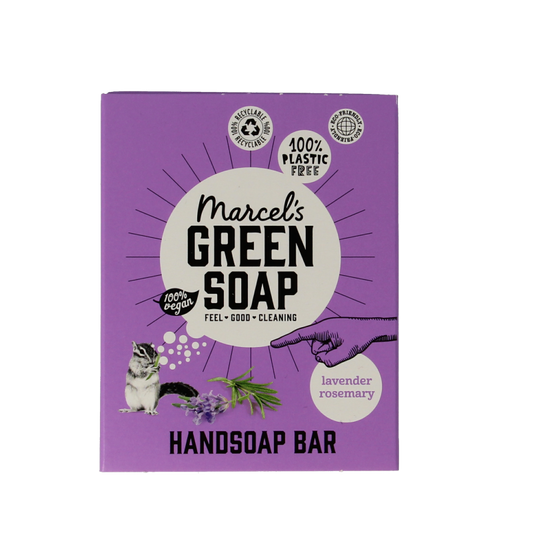 Marcel's Green Soap Handzeep bar lavender & rosemary 90 Gram