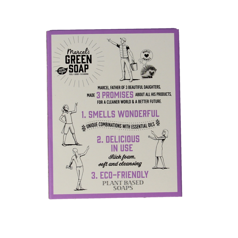 Marcel's Green Soap Handzeep bar lavender & rosemary 90 Gram