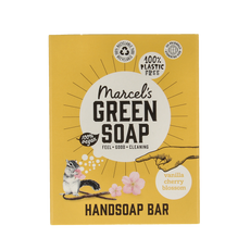 Marcel's Green Soap Handzeep bar vanille & kersenbloesem 90.00 Gram