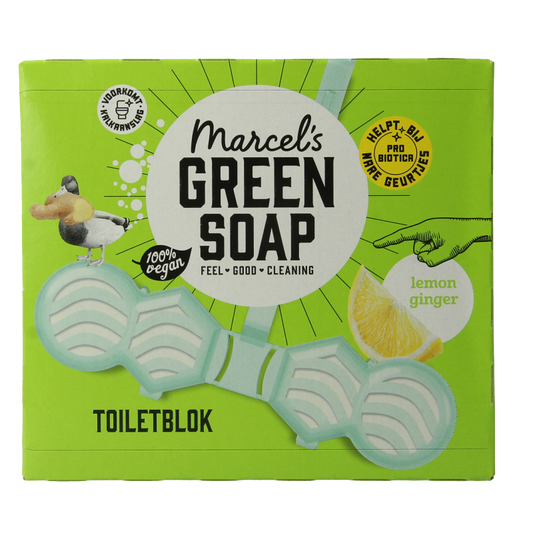 Marcel's Green Soap Toiletblok citroen & gember 35 Gram