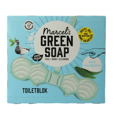 Marcel's Green Soap Toiletblok munt & eucalyptus 35 Gram