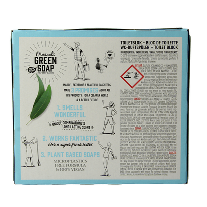 Marcel's Green Soap Toiletblok munt & eucalyptus 35.00 Gram