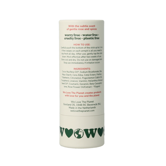 We Love Deodorant stick sweet rose 40 Gram