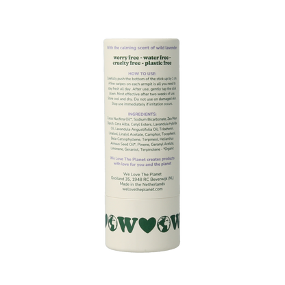 We Love The Planet Deodorant stick wild lavender 40.00 Gram