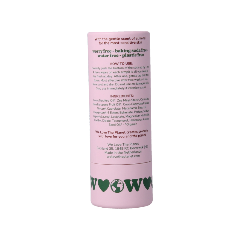 We Love Deodorant stick soft almond vegan 40 Gram