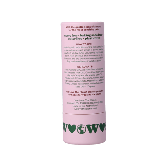 We Love Deodorant stick soft almond vegan 40 Gram