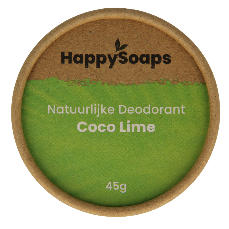 Happysoaps Deodorant kokos en limoen 45 Gram