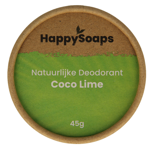 Happysoaps Deodorant kokos en limoen 45 Gram