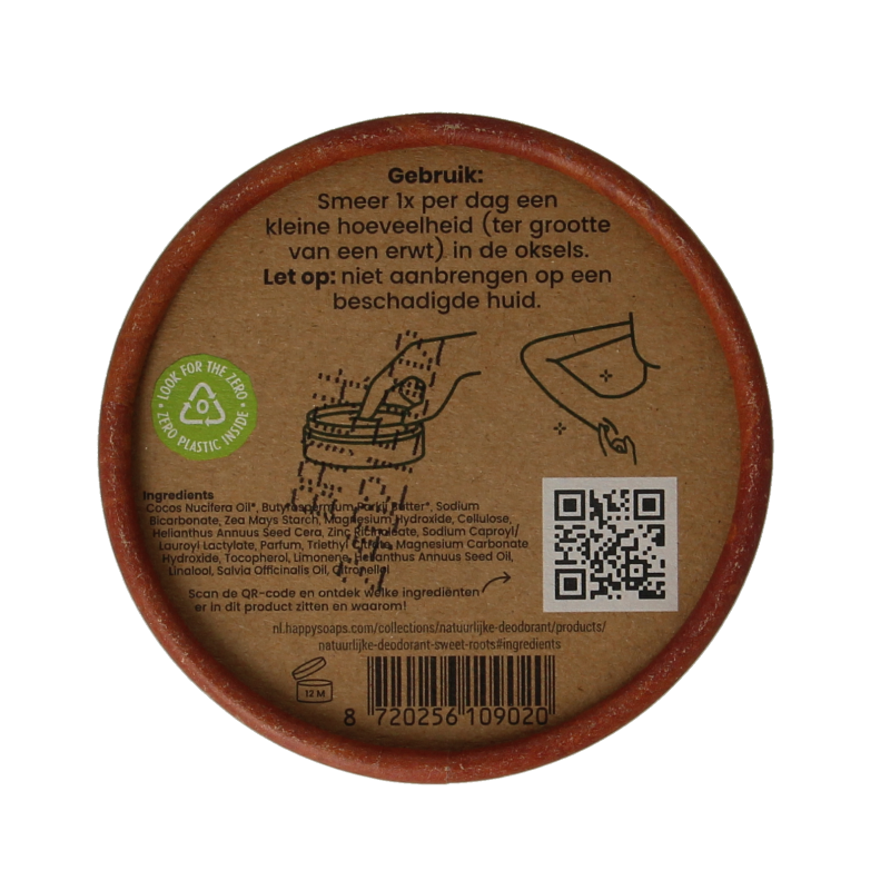 Happysoaps Deodorant sweet roots 45 Gram