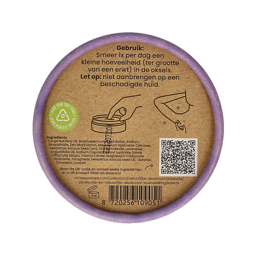 Happysoaps Deodorant lavendel 45 Gram