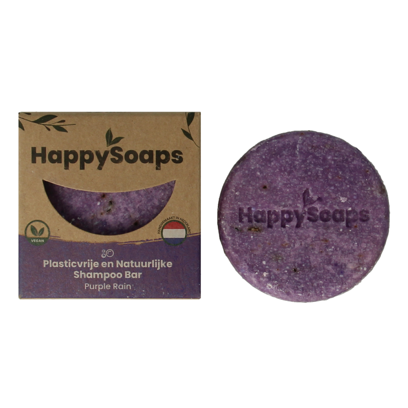 Happysoaps Shampoobar purple rain 70 Gram
