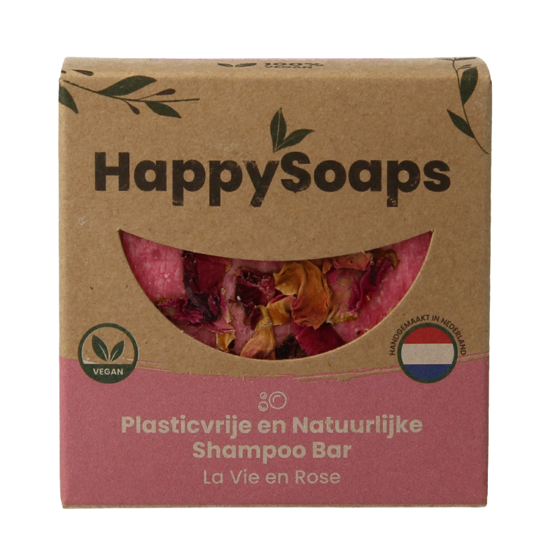 Happysoaps Shampoobar la vie en rose 70 Gram