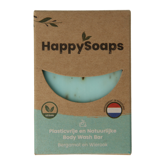 Happysoaps Body bar bergamot en wierook 100 Gram