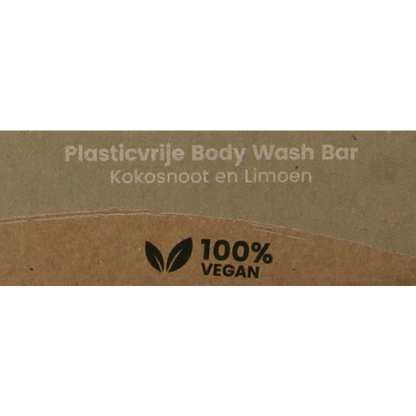 Happysoaps Body bar kokosnoot & limoen 100 Gram