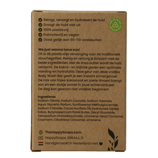 Happysoaps Body bar kokosnoot & limoen 100 Gram