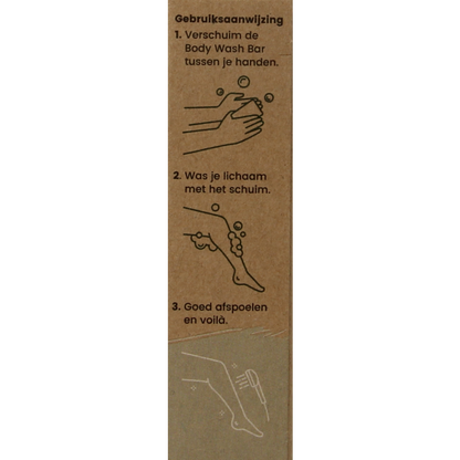 Happysoaps Body bar kokosnoot & limoen 100 Gram