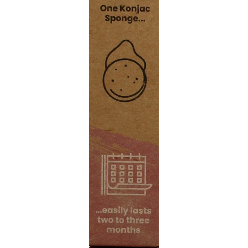 Happysoaps Konjac spons gevoelige huid 1 Stuks