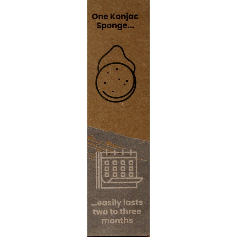 Happysoaps Konjac spons alle huidtypen 1 Stuks