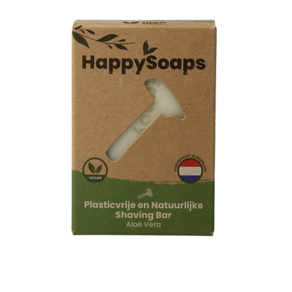 Happysoaps Shaving bar aloe vera 80 Gram