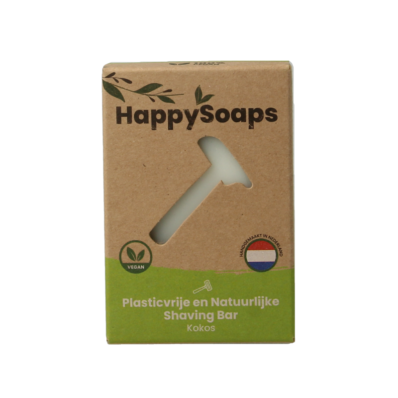 Happysoaps Shaving bar kokos 80 Gram