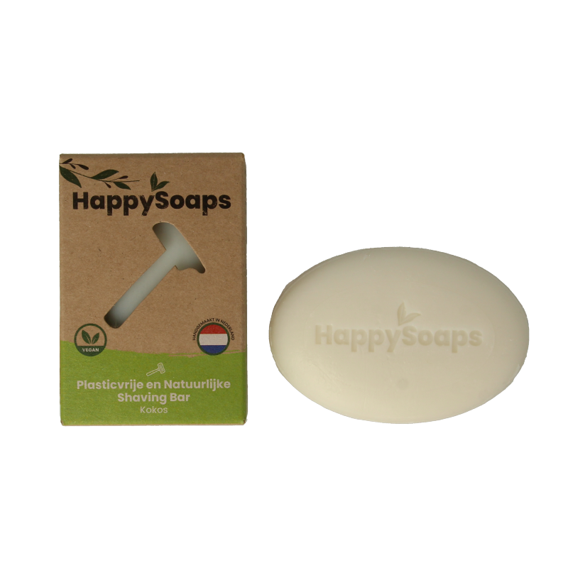 Happysoaps Shaving bar kokos 80 Gram