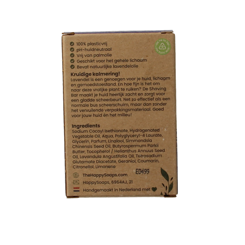 Happysoaps Shaving bar lavendel 80 Gram