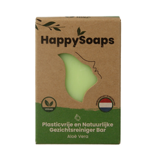 Happysoaps Gezichtsreiniger bar aloe vera 70 Gram