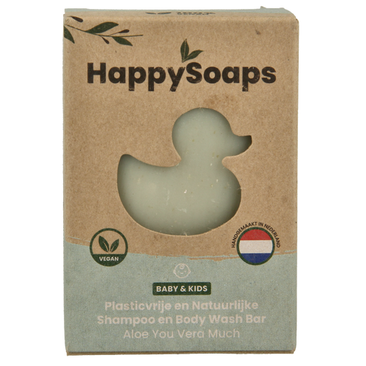 Happysoaps Baby shampoo & body wash aloe you very much 80 Gram