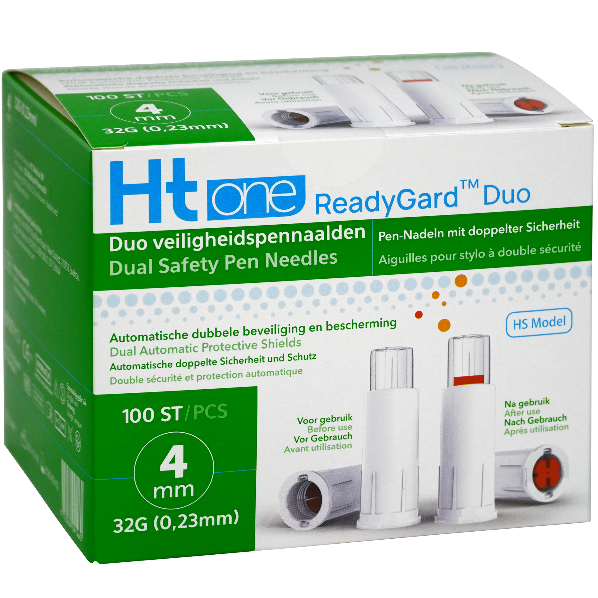 HT One Ht One READYGARD DUO veiligheidspennaald 32G 4mm 100.00 Stuks