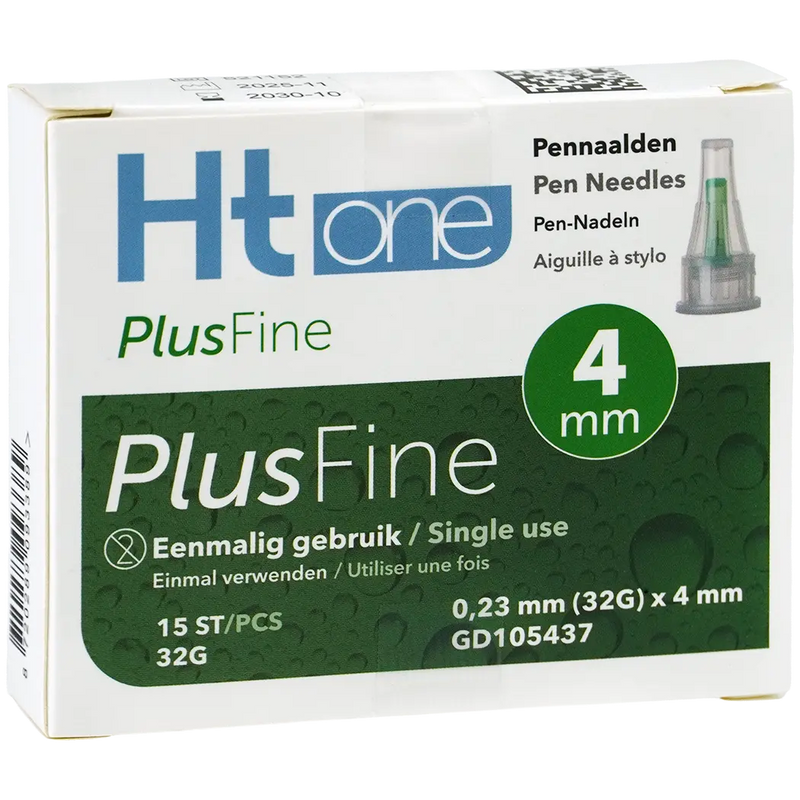 HT One Ht One Plusfine pennnaalden 4mm 32G (15) 15.00 Stuks