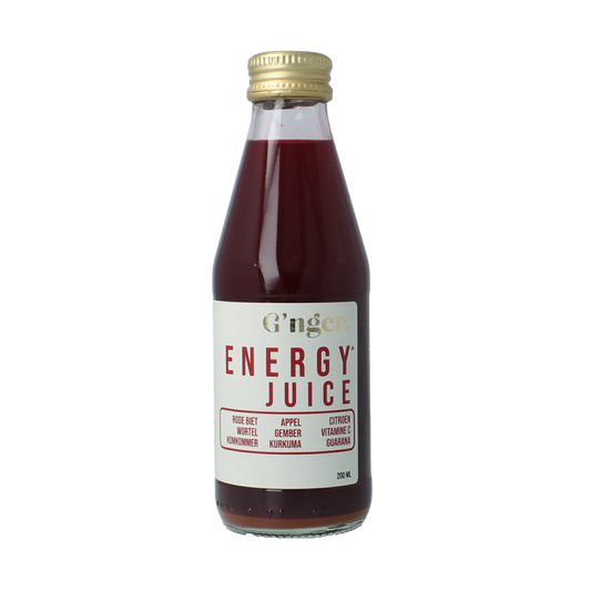 G'nger Energy groentesap 75% groente en guarana 200 Milliliter