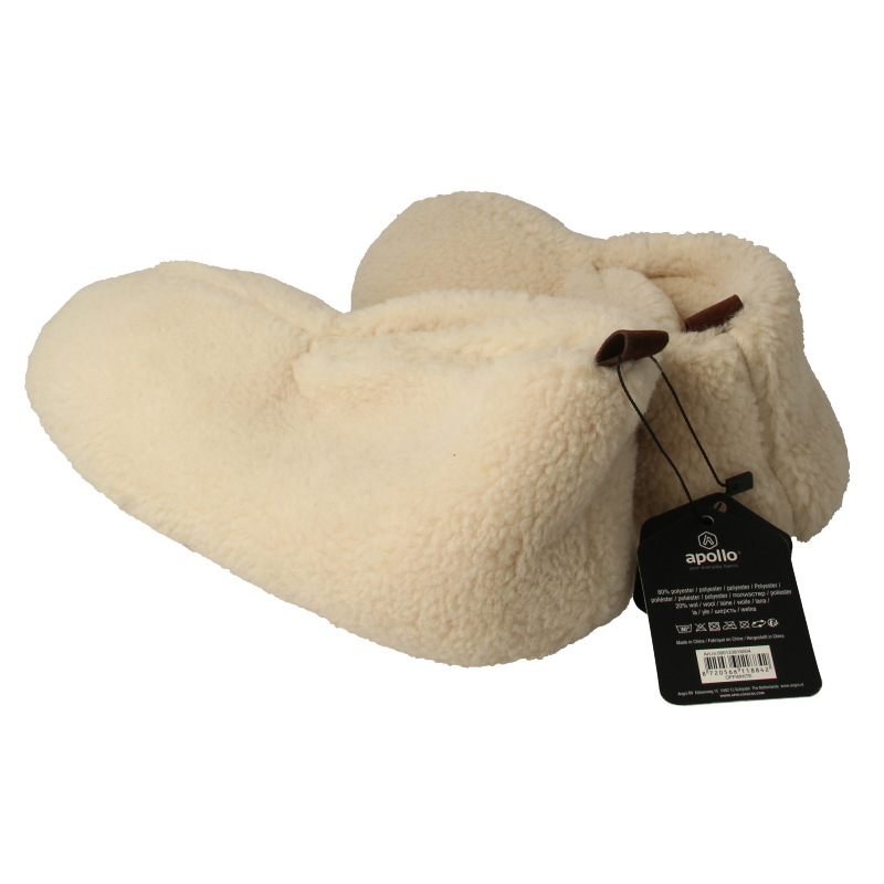 Apollo Slof dames teddy offwhite 39/40 1 Paar