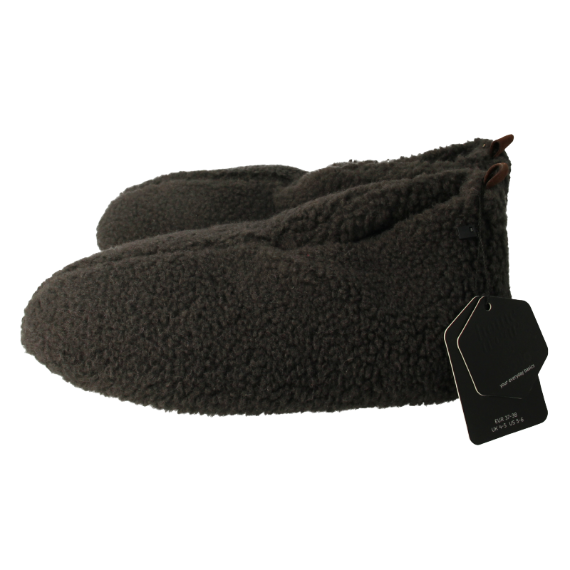 Apollo Slof dames teddy antraciet 37/38 1 Paar