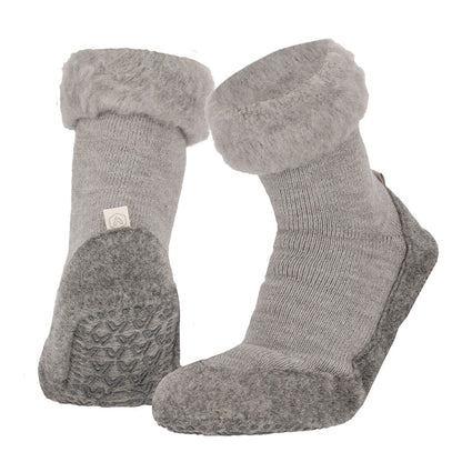 Apollo Huisslof wol anti-slip grijs 43/44 1 Paar