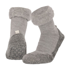 Apollo Huisslof wol anti-slip grijs 45/46 1 Paar