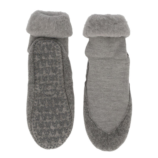 Apollo Huisslof wol anti-slip grijs 45/46 1 Paar