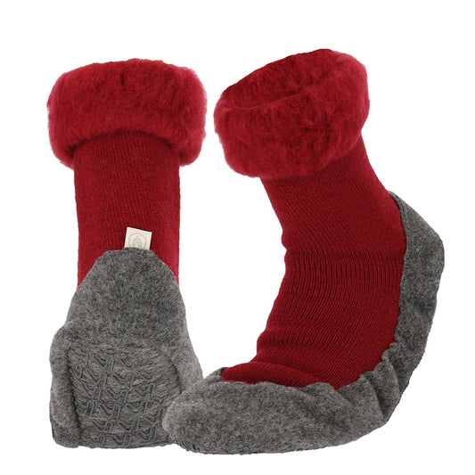 Apollo Huisslof wol anti-slip rood 39/40 1 Paar