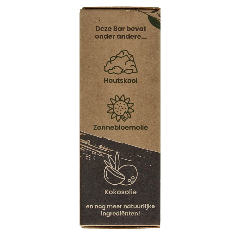 Happysoaps Gezichtsreiniger bar houtskool en sandelwood 70 Gram