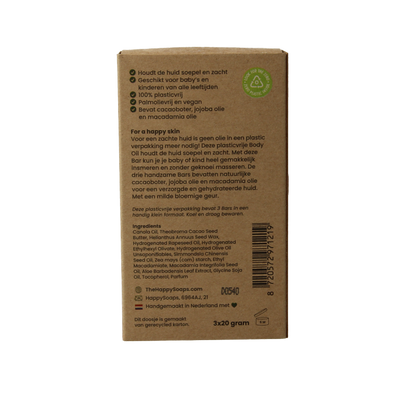Happysoaps Baby & kids body oil bar little sunshine 60 Gram