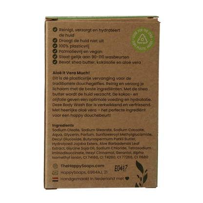 Happysoaps Body bar aloe you vera much 100 Gram