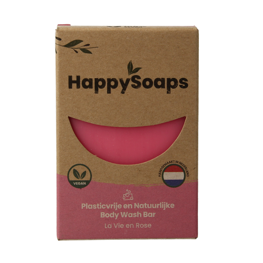 Happysoaps Body bar la vie en rose 100 Gram