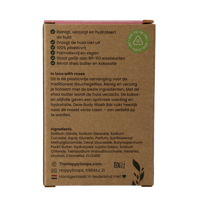 Happysoaps Body bar la vie en rose 100 Gram