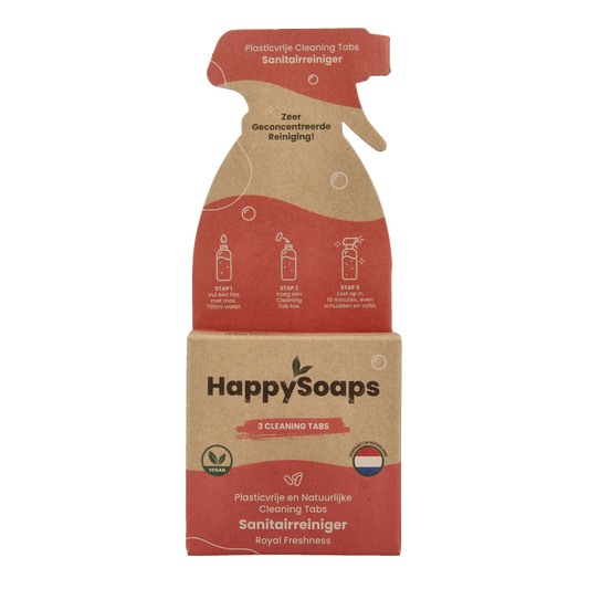 Happysoaps Cleaning tabs sanitairreiniger royal freshness 3 Stuks