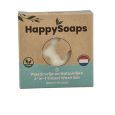 Happysoaps 3-in-1 Travel wash beach 40 Gram