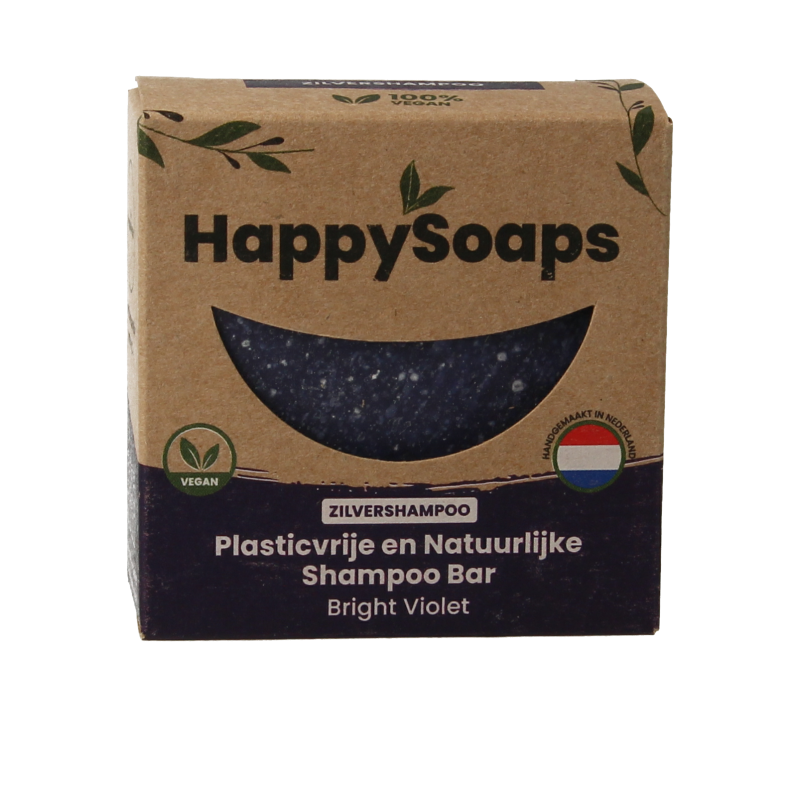 Happysoaps Shampoo bar bright violet 70 Gram