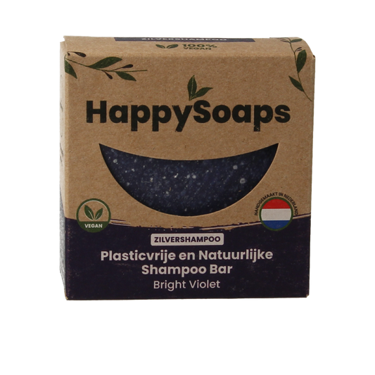 Happysoaps Shampoo bar bright violet 70 Gram